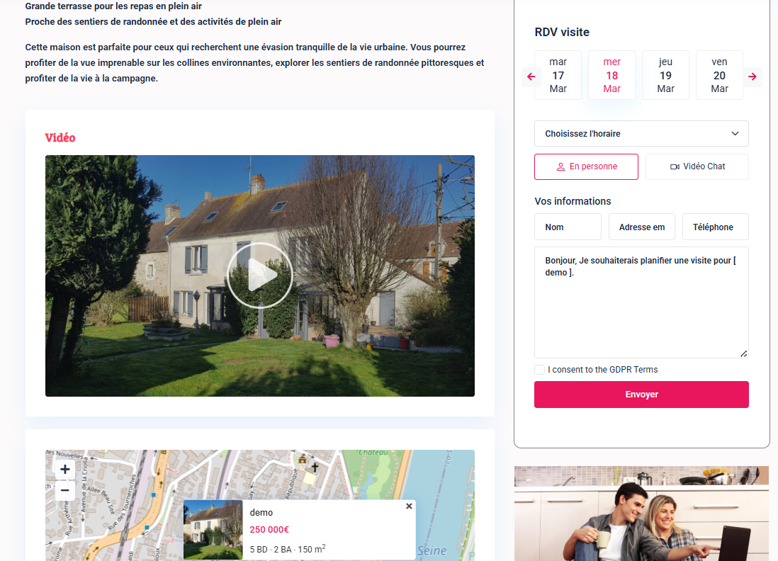 Contact + RDV visite